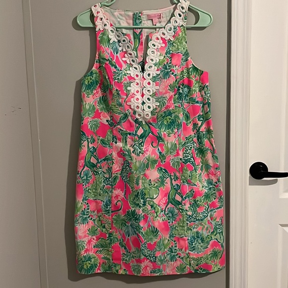 Lilly Pulitzer Dresses | Lilly Pulitzer Mini Mika Monkey Lion Dress Size 4 - Picture 5 of 5